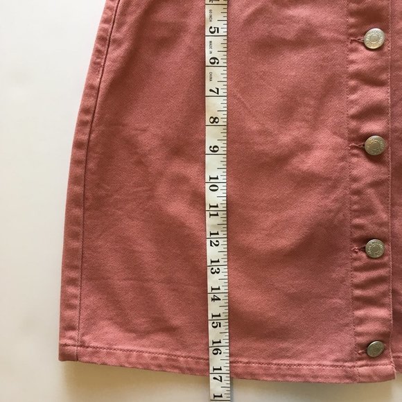 CLOSET CLEAR OUT SALE - Denim mini skirt - pink! - Picture 7 of 9